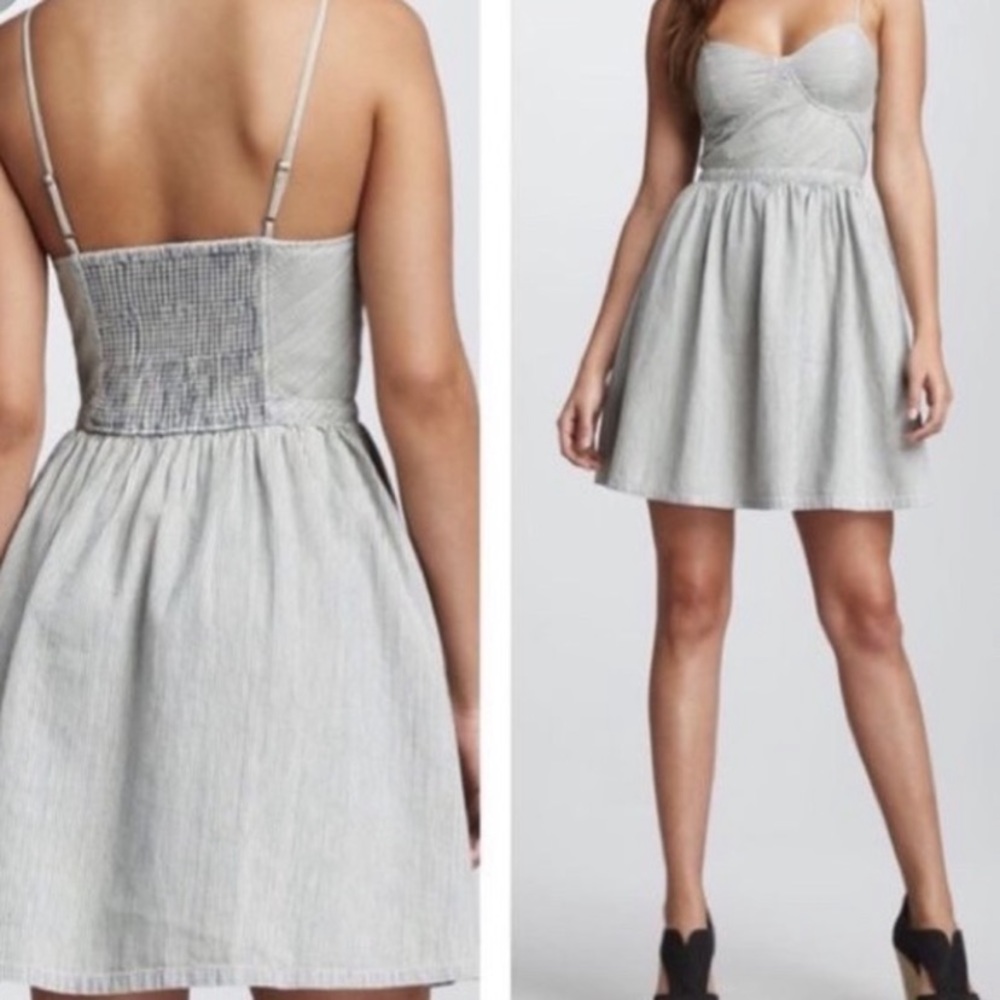 Free People Light blue dress corset top/ dress